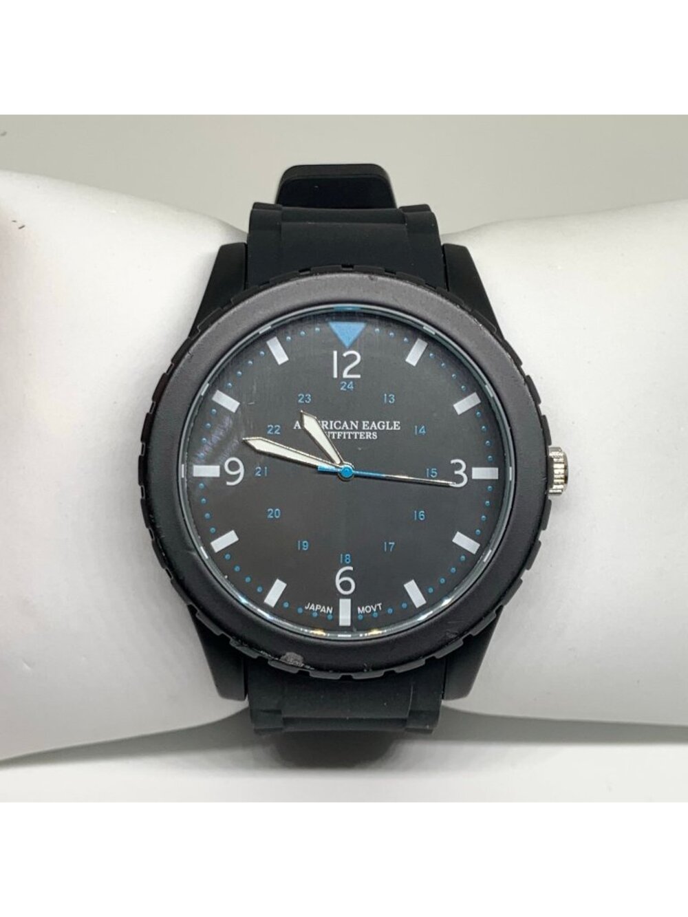 American eagle outfitters black tone men’s watch 42mm  quartz analog running